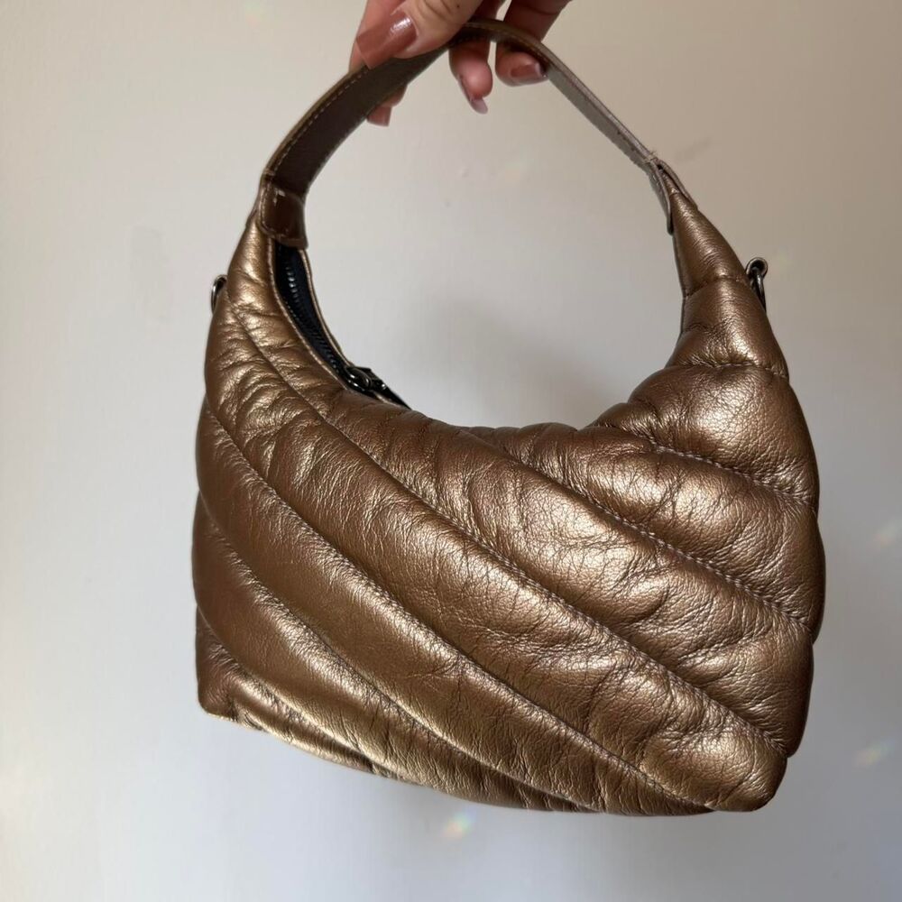 Think-royln Women's Gold and Brown Bag